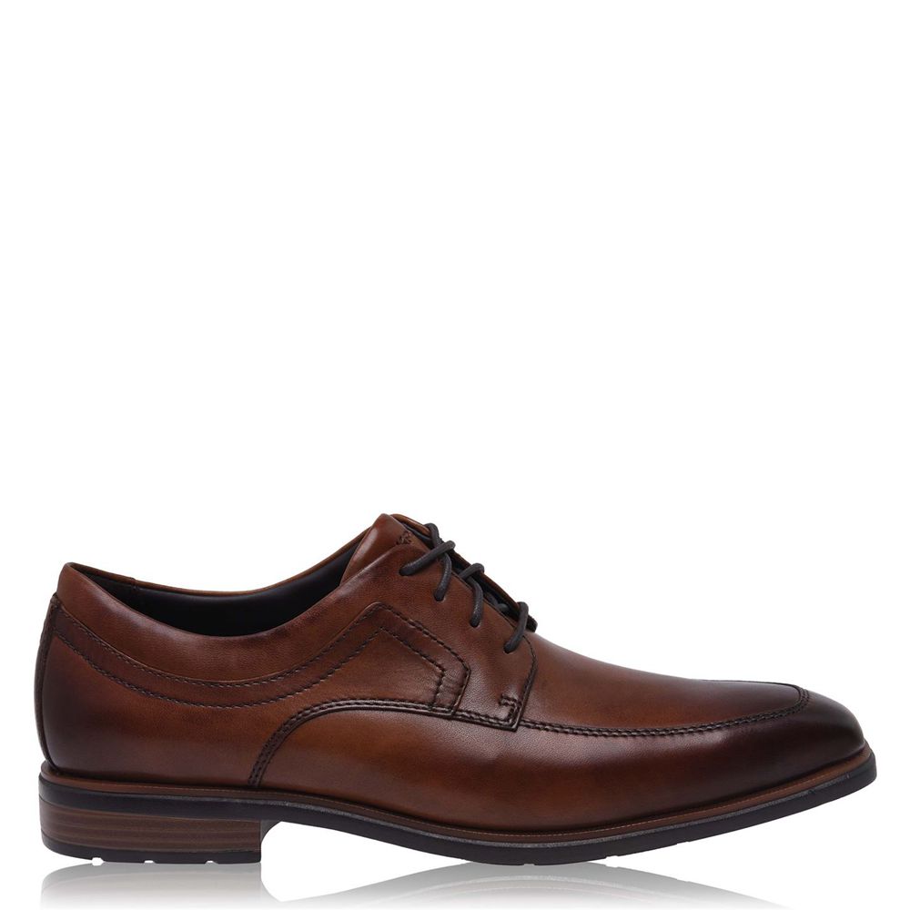 Sapatos Oxford Homem Rockport 2 Apron Fw Marrom,Portugal SHQVN-5429